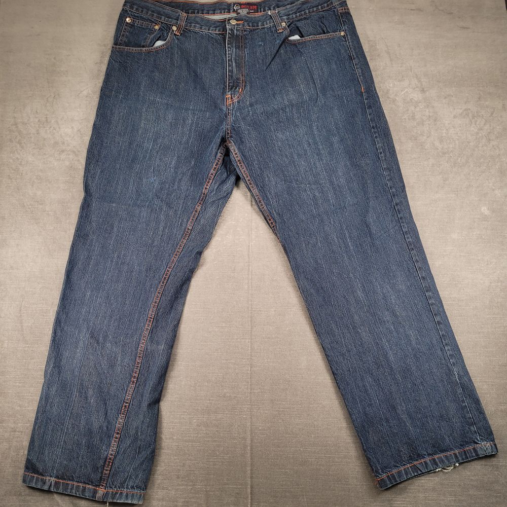 Red Ape Jeans Wide Leg Baggy Skater Hip Hop Y2K‎ Denim Jeans Men's 42/32